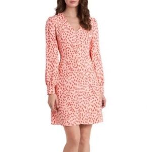 Vince Camuto Pink‎ Animal Print Shift Dress